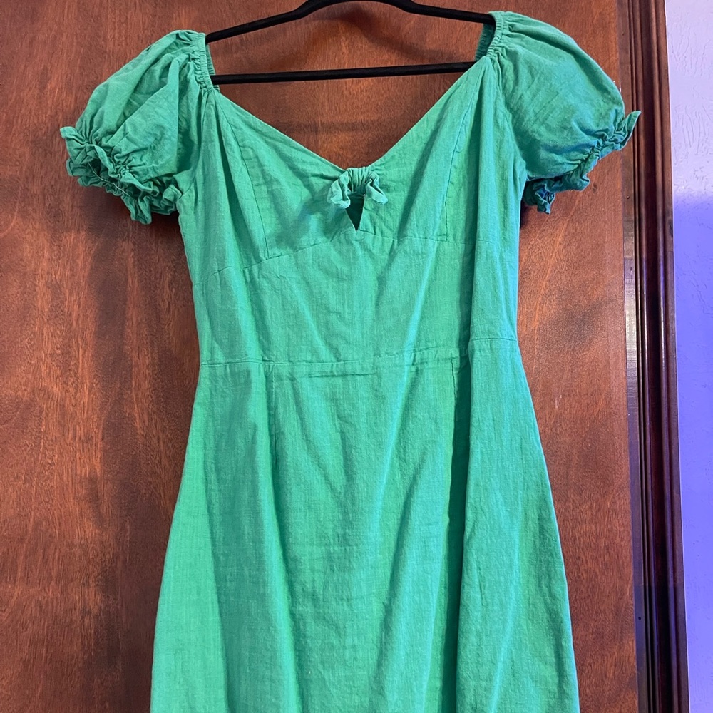 ASOS green mini dress